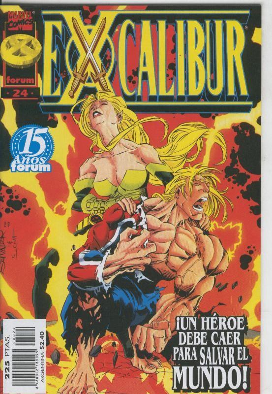 Excalibur volumen 2 numero 24: Un heroe debe caer para salvar el mundo