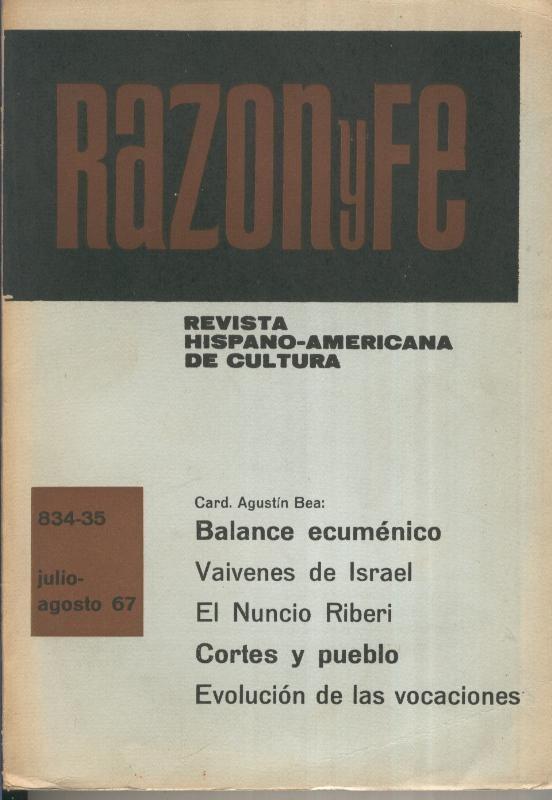 Razon y Fe Julio-agosto 1967