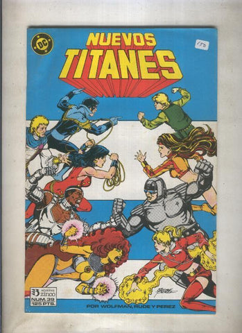 Nuevos Titanes volumen 1 numero 39 (numerado 1 en trasera)