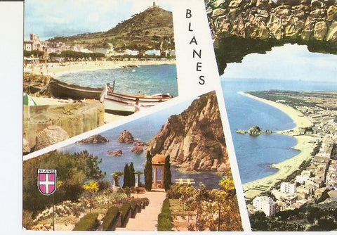 Postal 022311 : Playa y vista general. Blanes - Costa Brava