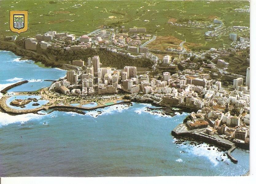 Postal 037169 : Puerto de la Cruz (Tenerife). Vista parcial aerea