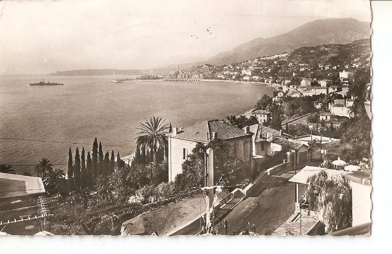Postal 039921 : Menton. Vue generale prise de Garavan