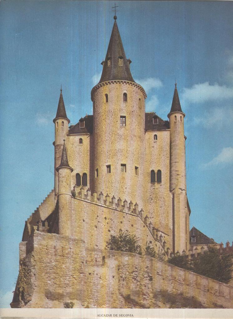Lamina Castillos de España Edicion 1967 No.022: ALCAZAR DE SEGOVIA
