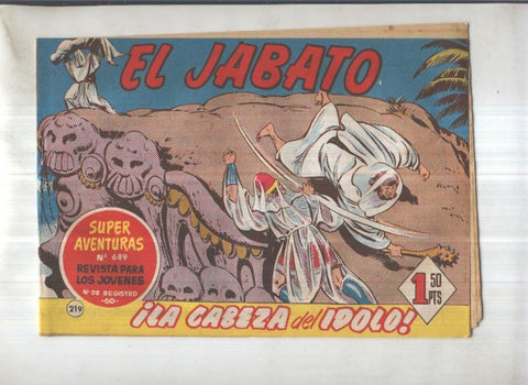 Bruguera: El Jabato numero 219: La cabeza del idolo