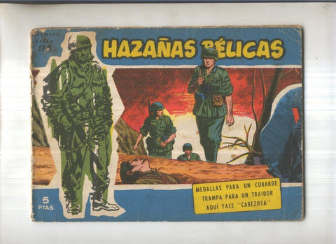 Hazañas Belicas Azules numero 179: Medallas para un cobarde-Trampa para un traidor-