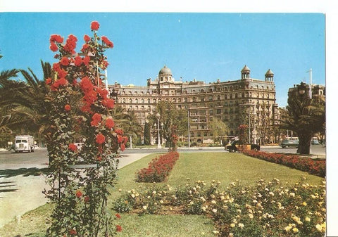 Postal 040520 : Barcelona. Plaza Calvo Sotelo. Detalle