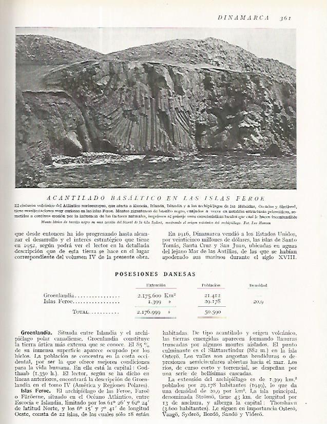 LAMINA 3232: DINAMARCA. Alcantilado en las Islas Feroe