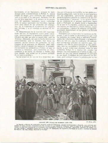 LAMINA 4355: Prision del Duque de Riperda en 1726