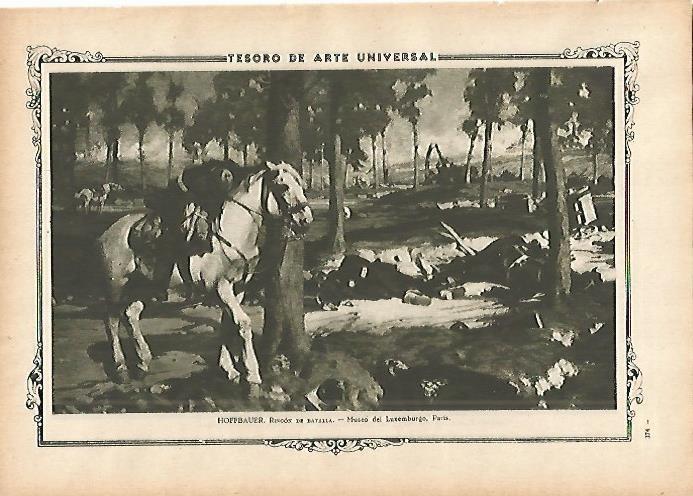 LAMINA 1441. HOFFBAUER. Rincon de batalla
