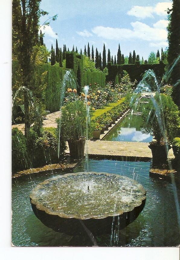 Postal 033716 : Granada. Generalife. Surtidores Jardines bajos