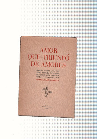 Amor que triunfo de amores