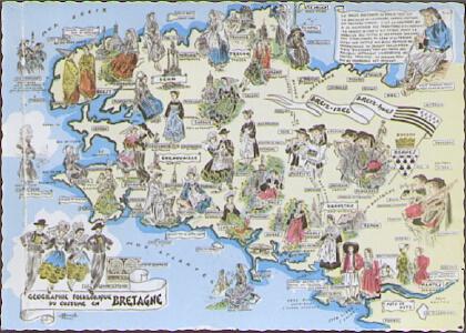 POSTAL 61140: Geographie Folklorique du Costume en Bretagne