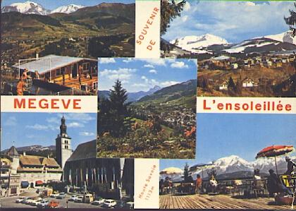 POSTAL 61141: Souvenir de Megeve L ensoleillee
