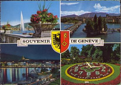 POSTAL 61164: Souvenir de Geneve