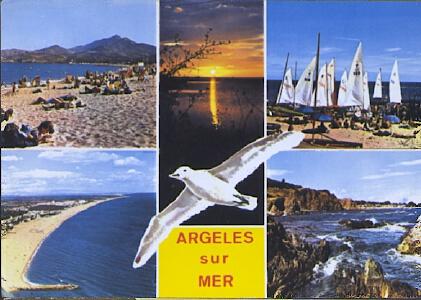 POSTAL 61224: Argeles sur mer mosaico