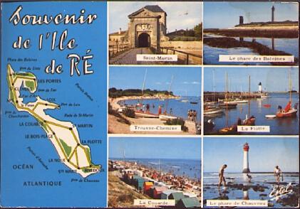 POSTAL 61254: Souvenir de l Ile de Re mosaico