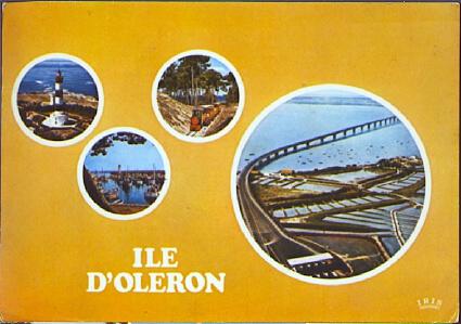POSTAL 61262: Ile d Oleron mosaicos redondeados