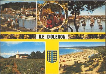 POSTAL 61268: Ile d Oleron mosaico playa puerto molino