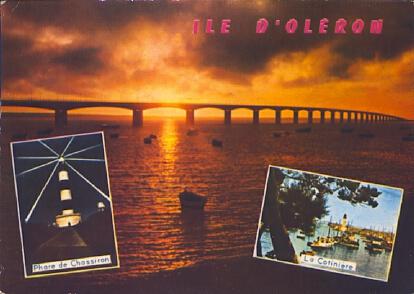 POSTAL 61269: Ile d Oleron puente amanecer