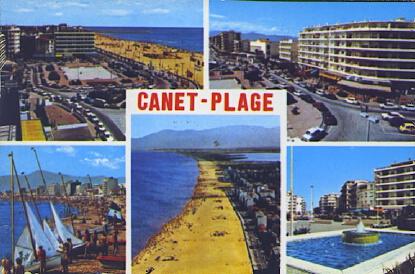 POSTAL 61277: Canet-Plage mosaico