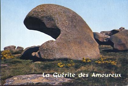 POSTAL 61280: Roca Le Guerite des Amoureux