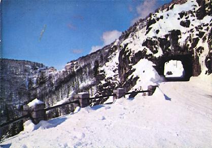 POSTAL 61307: Tunel en montaña nevada