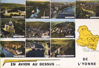 POSTAL 61320: En avion au dessus de l Yonne