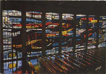 POSTAL 61338: Vidriera iglesia