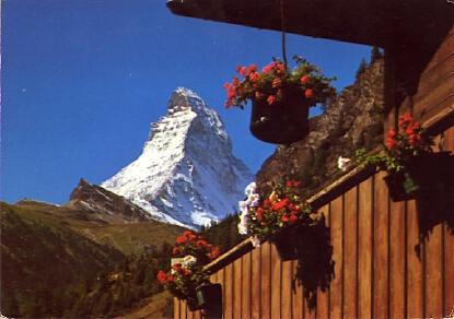 POSTAL 61393: Balcon con pico nevado