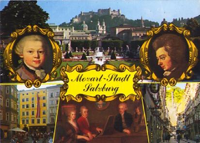 POSTAL 61412: Mozart mosaico