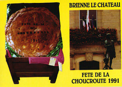 POSTAL 61415: Brienne le chateau Fete de la Choucroute 1991