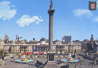 POSTAL 61488: Estatua de Nelson en Trafalgar Square