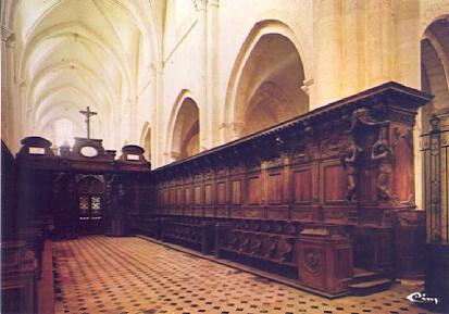 POSTAL 61495: Iglesia de Pontigny interior