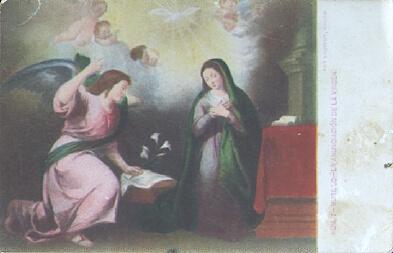 POSTAL 61544: Anunciacion de la Virgen