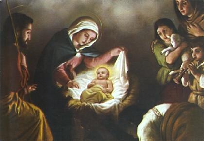 POSTAL 61547: Maria y Jesus pintura