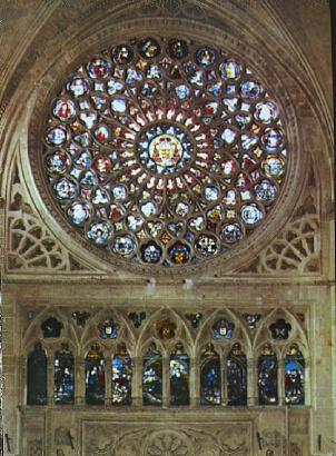 POSTAL 61593: Roseton Catedral de Toledo
