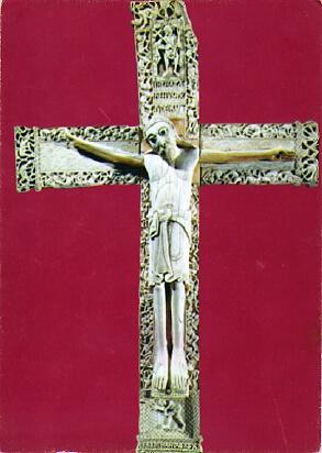 POSTAL 61600: Crucifijo romanico