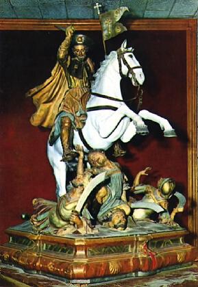 POSTAL 61601: Imagen del apostol en caballo