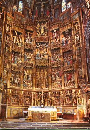 POSTAL 61602: Retablo catedral de Toledo