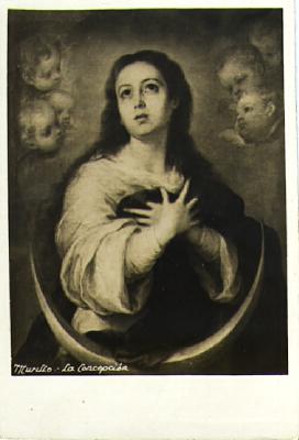 POSTAL 61606: Estampa de Murillo La Concepcion