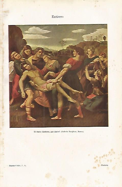 LAMINA ESPASA 16496: El Santo Entierro por Rafael