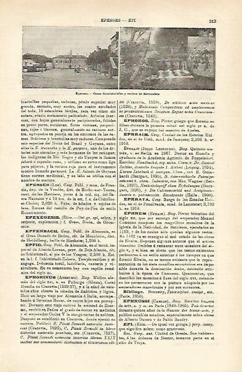 LAMINA ESPASA 16508: Ayuntamiento y esclusa de Epernon Francia