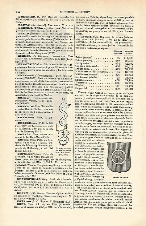 LAMINA ESPASA Alemania 16532: Escudo de Erfurt Alemania