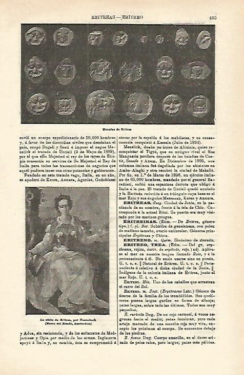 LAMINA ESPASA 16538: Monedas de Eritrea