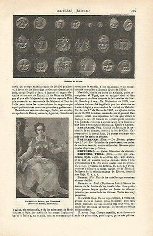 LAMINA ESPASA 16538: Monedas de Eritrea