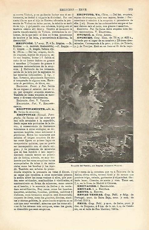 LAMINA ESPASA 16545: Erupcion del Vesubio