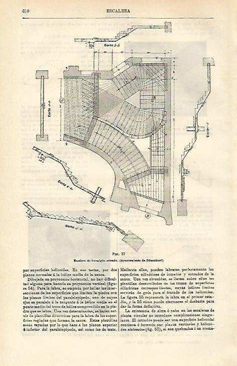 LAMINA ESPASA 16551: Escalera del Ayuntamiento de Dusseldorf