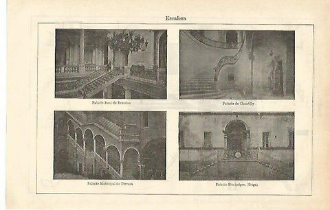 LAMINA ESPASA 16553: Escaleras de varios palacios