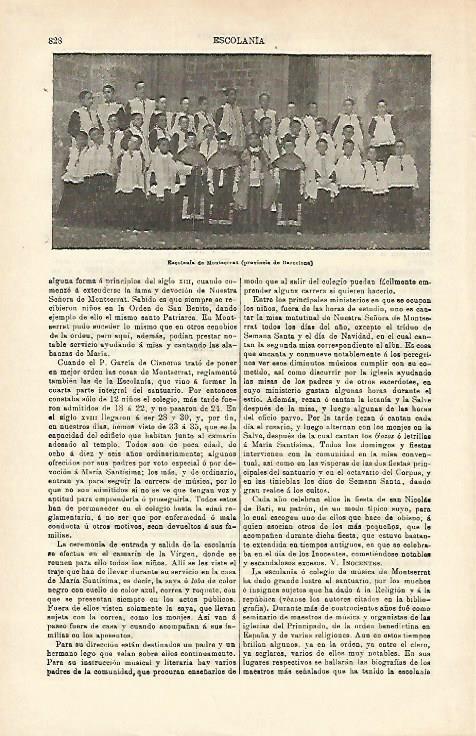 LAMINA ESPASA 16586: Escolania de Montserrat