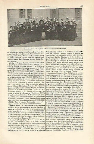 LAMINA ESPASA 16587: Banda de musica de la Escolania de Montserrat